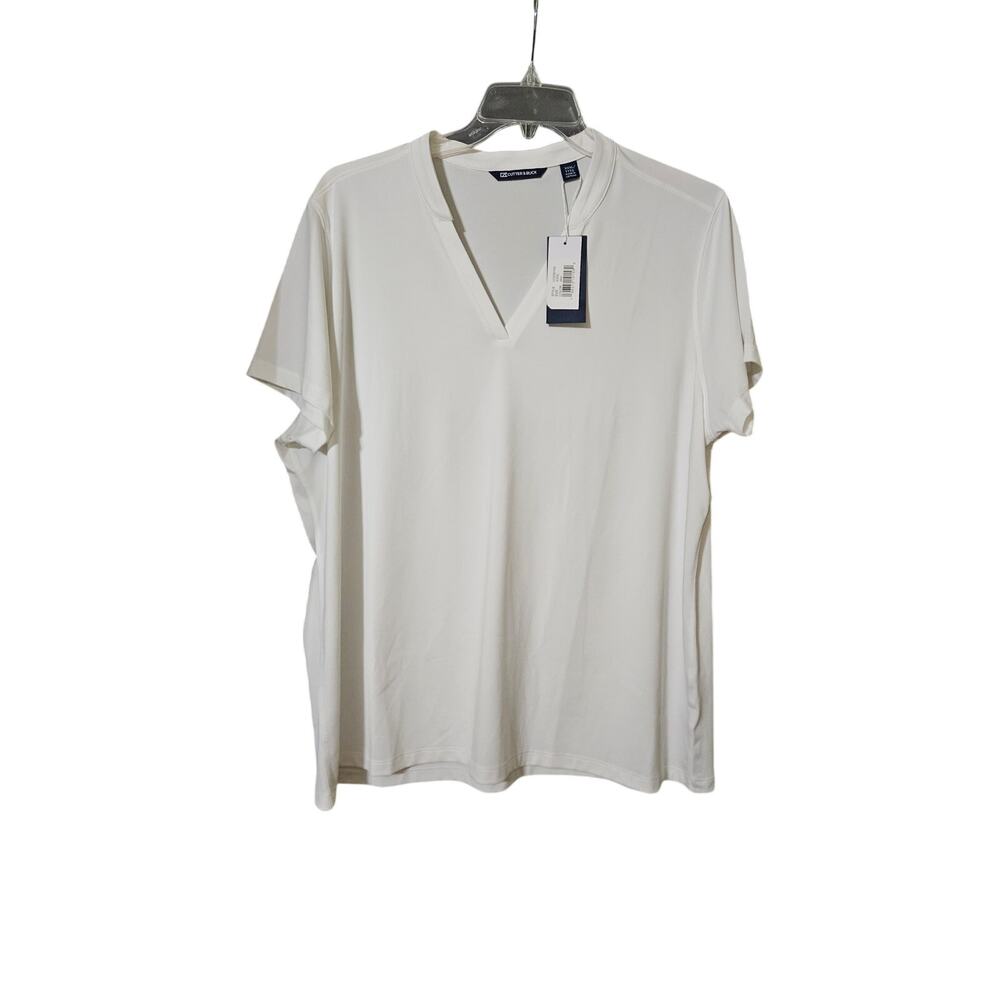 Cutter & Buck Forge White Stretch Women's Blade Top 3XL